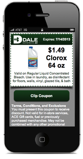 Mobile Coupons Dale Hardware
