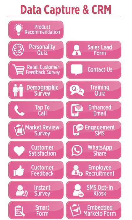 Digital Experiences Nanosites Data Capture CRM quizzes surveys lead generation