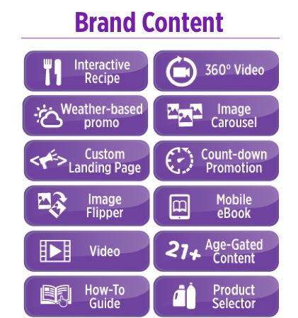 Digital Experiences Nanosites brand content